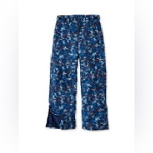 LL bean Glacier Summit Waterproof Snow Pants Print Boys', 8, Night Geo